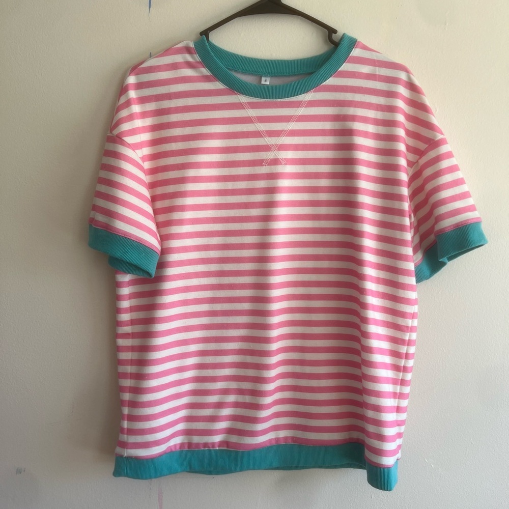Oversized stripe tee